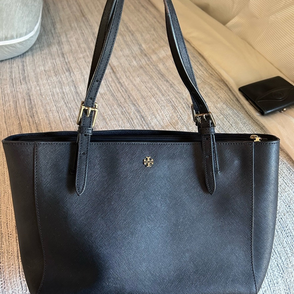 Tory Burch York Black Tote Bag